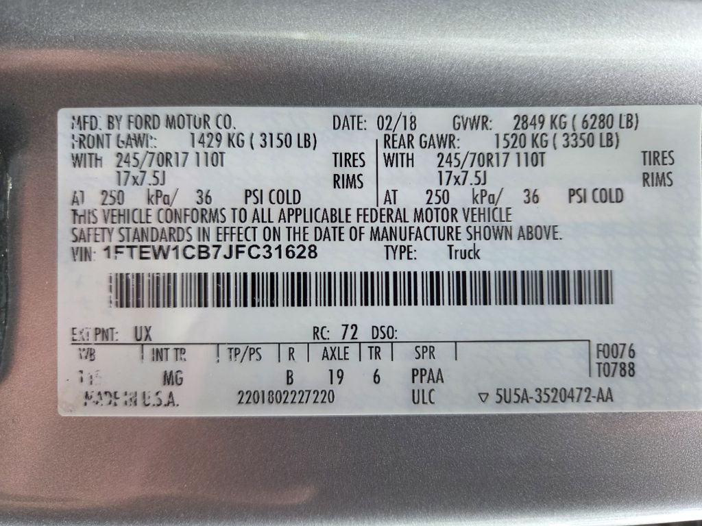 2018 Ford F-150 Image 13