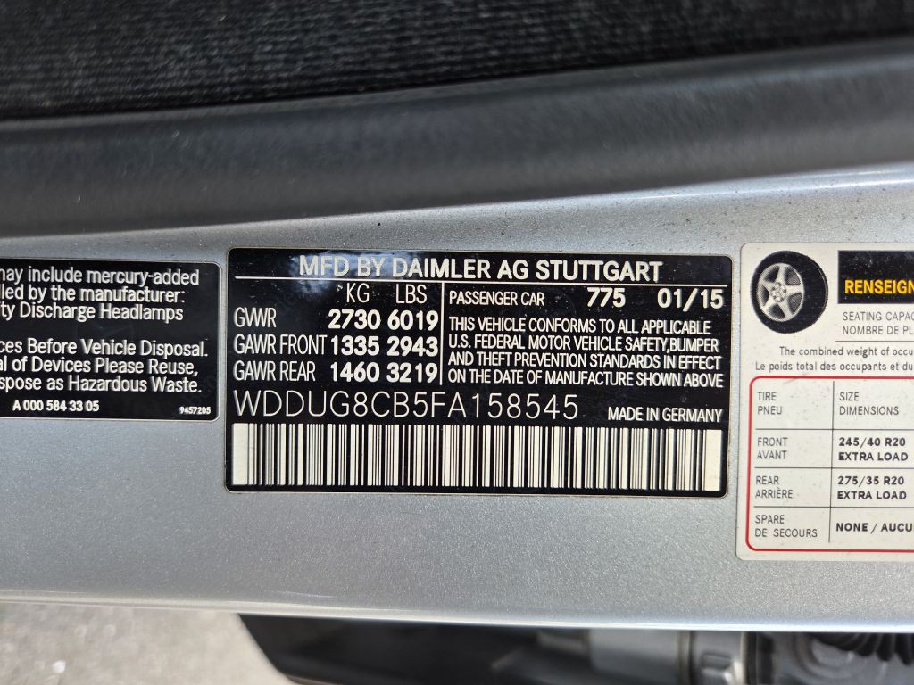 2015 Mercedes-Benz S-Class Image 18