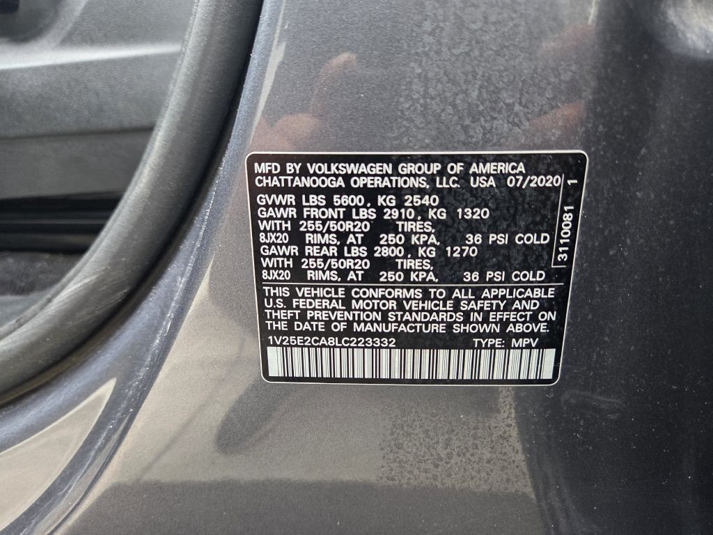 2020 Volkswagen Atlas Cross Sport Image 15