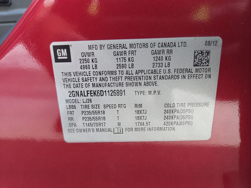 2013 Chevrolet Equinox Image 14
