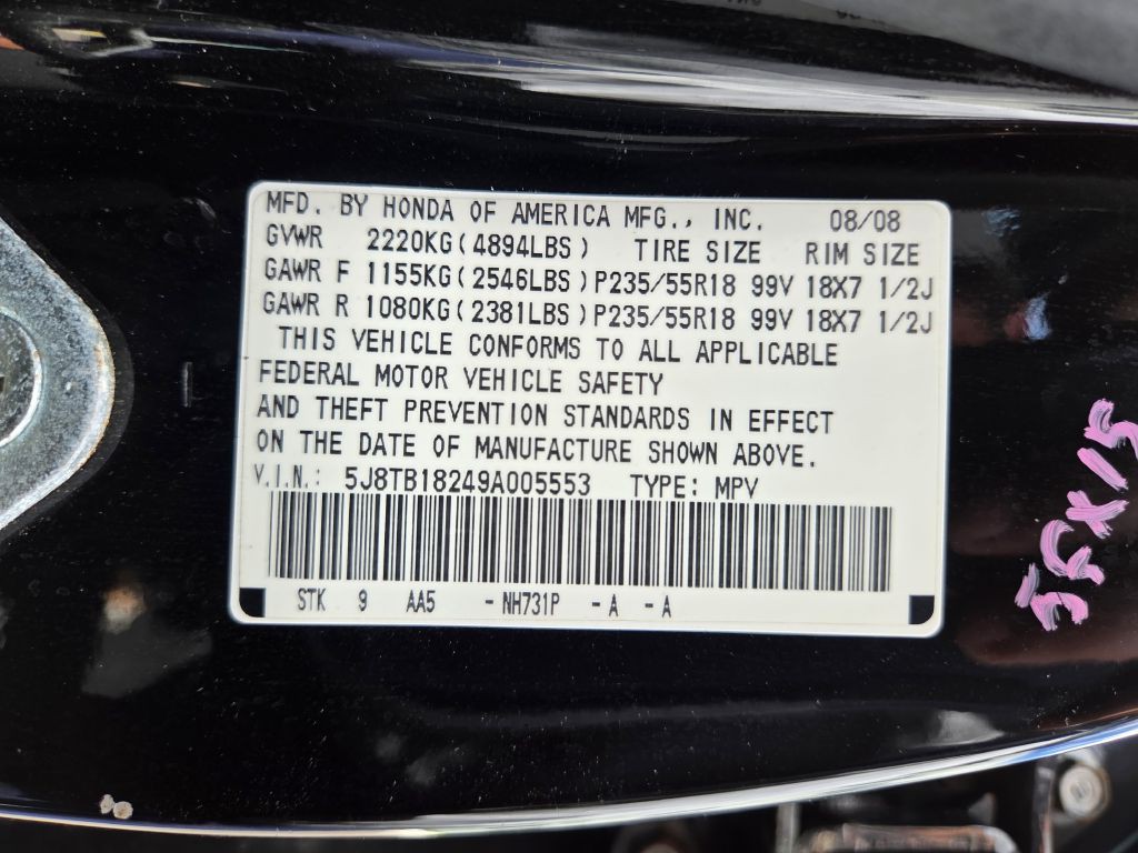 2009 Acura RDX Image 14