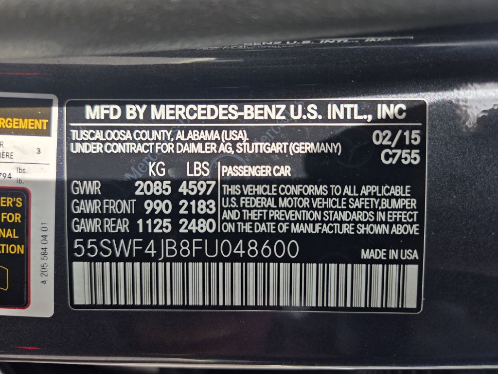 2015 Mercedes-Benz C-Class Image 14