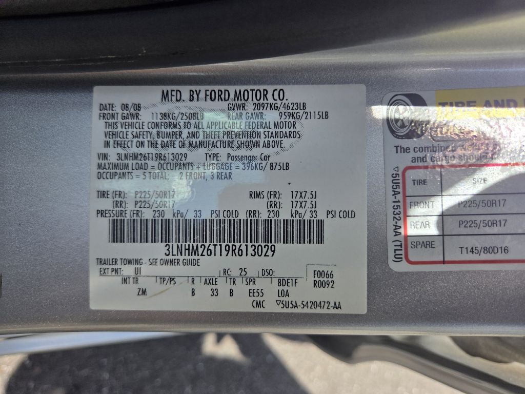 2009 Lincoln MKZ Image 15