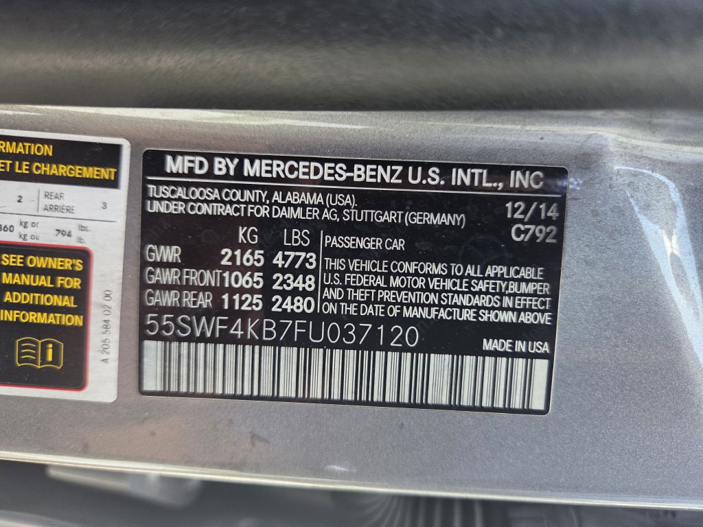 2015 Mercedes-Benz C-Class Image 14