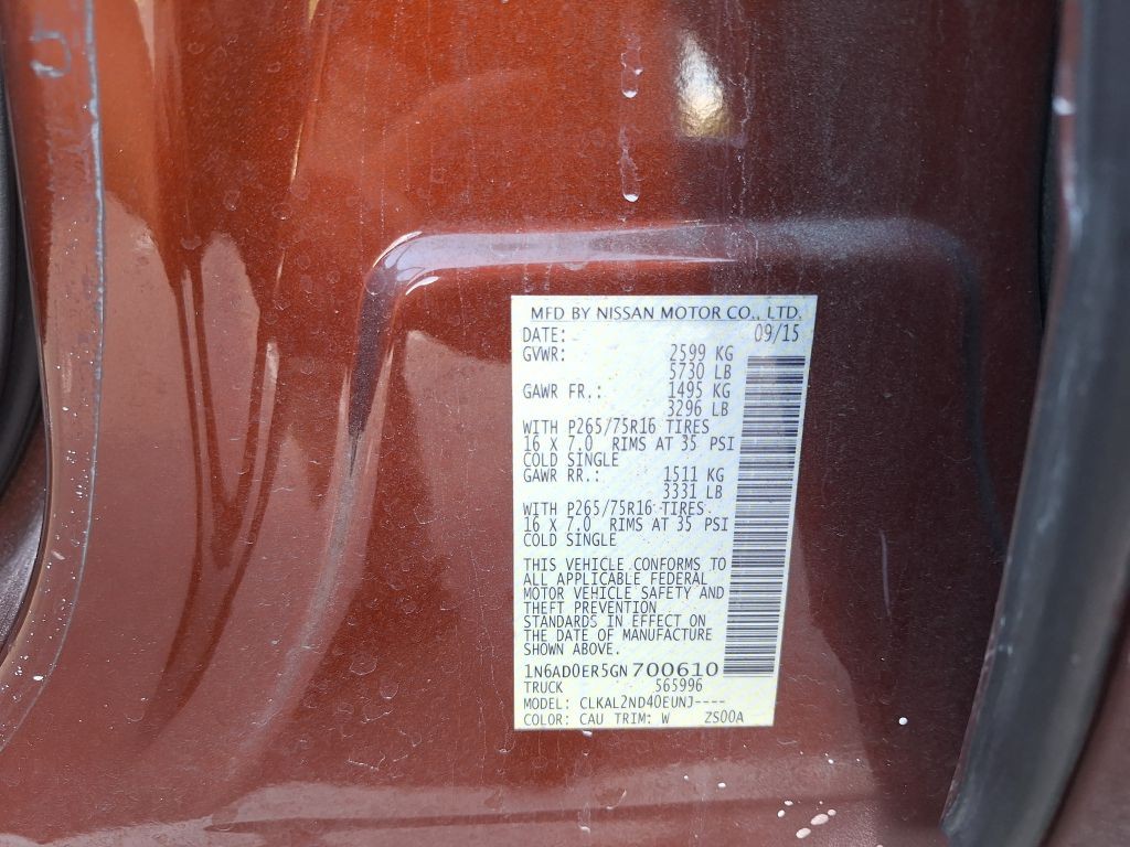 2016 Nissan Frontier Image 12
