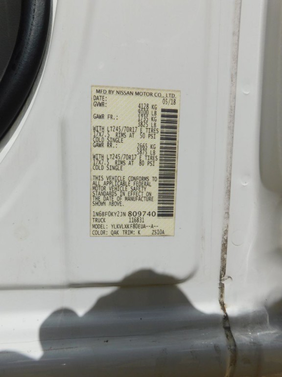 2018 Nissan NV Image 35