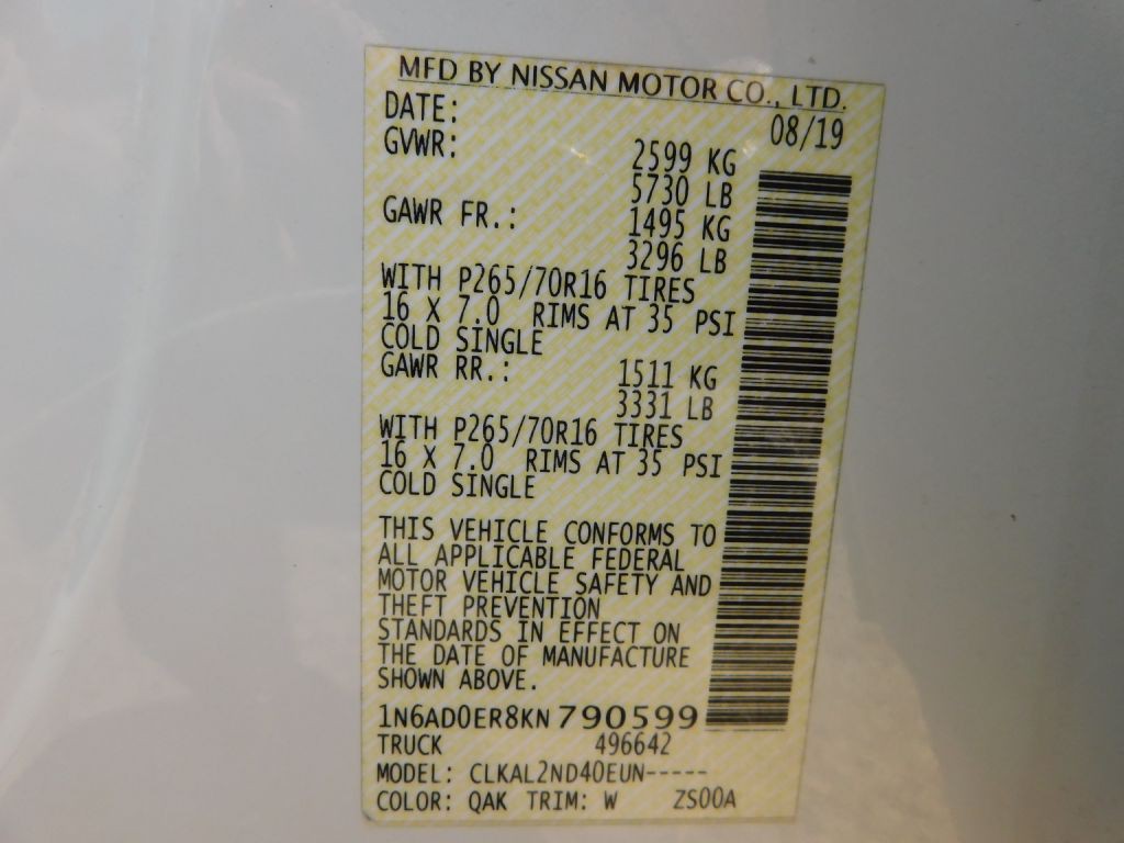 2019 Nissan Frontier Image 29