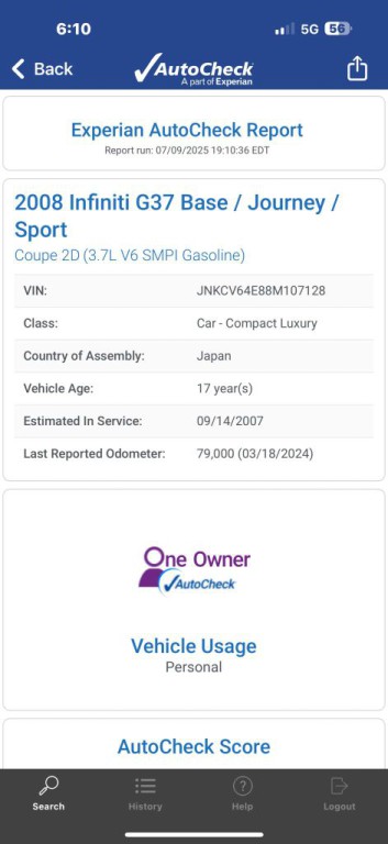 2008 INFINITI G37 Image 23