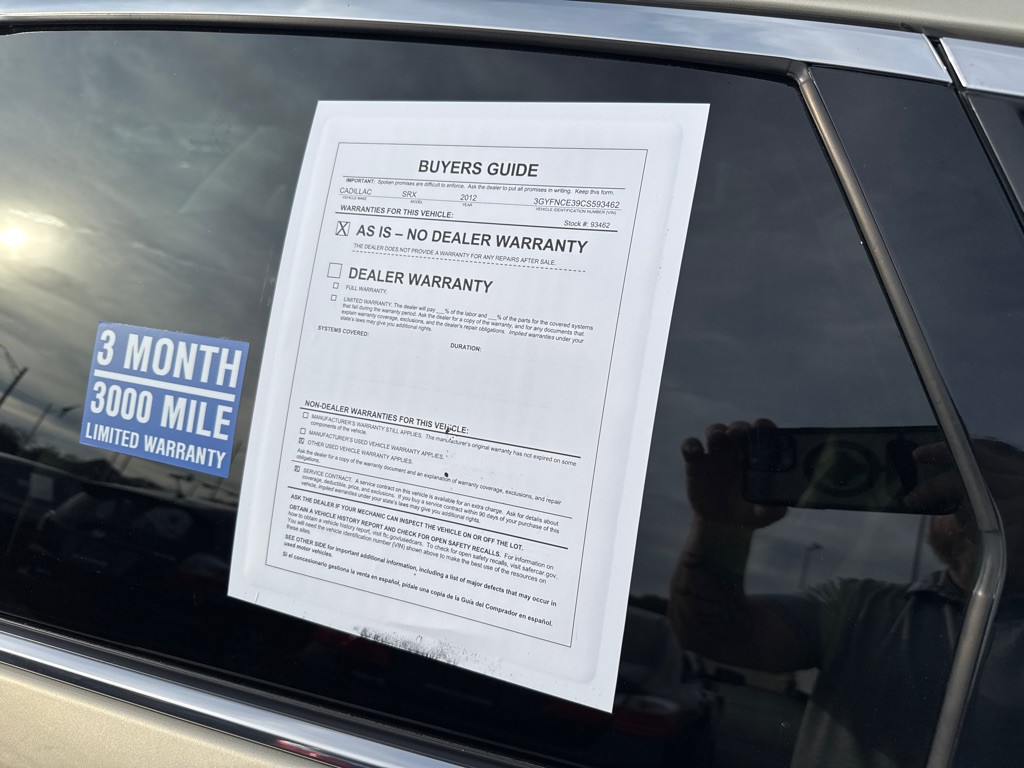 2012 Cadillac SRX Image 8
