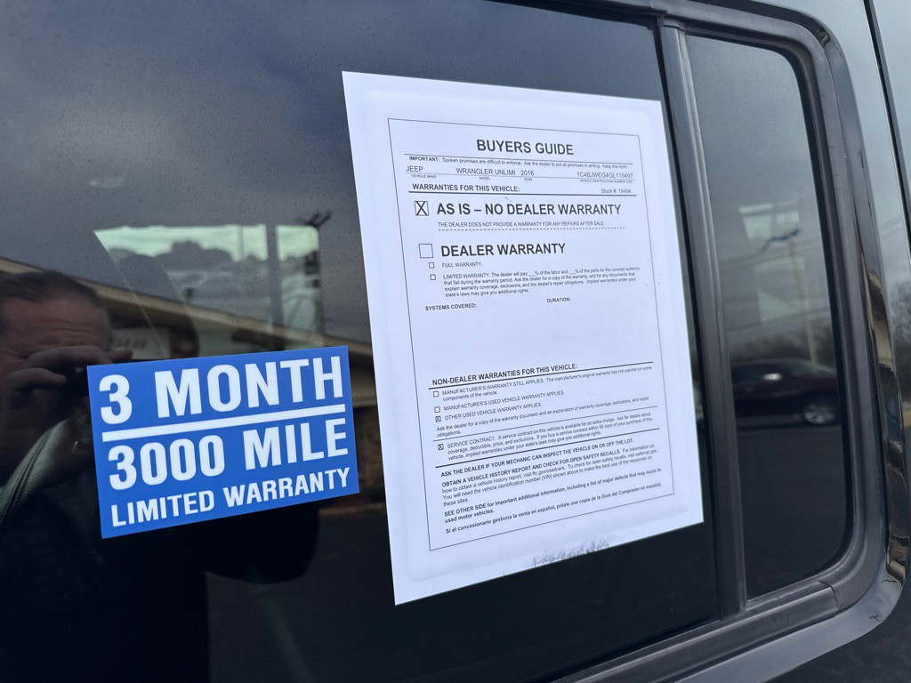 2016 Jeep Wrangler Unlimited Image 4