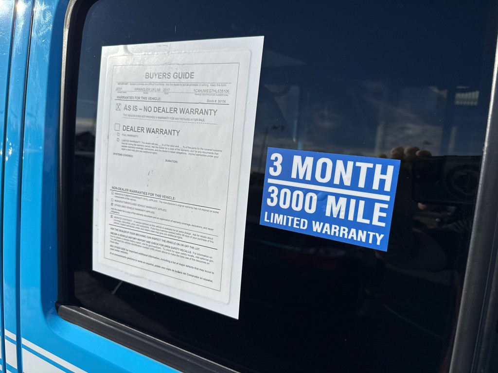 2017 Jeep Wrangler Unlimited Image 8