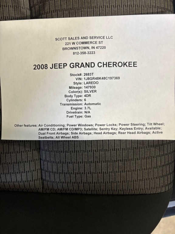 2008 Jeep Grand Cherokee Image 5