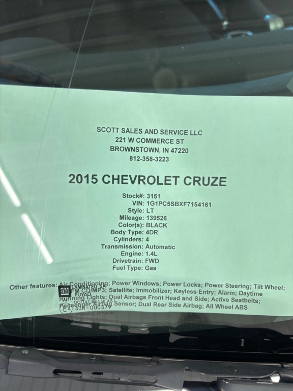 2015 Chevrolet Cruze Image 6