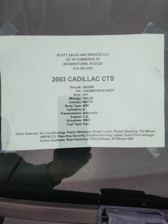 2003 Cadillac CTS Image 6