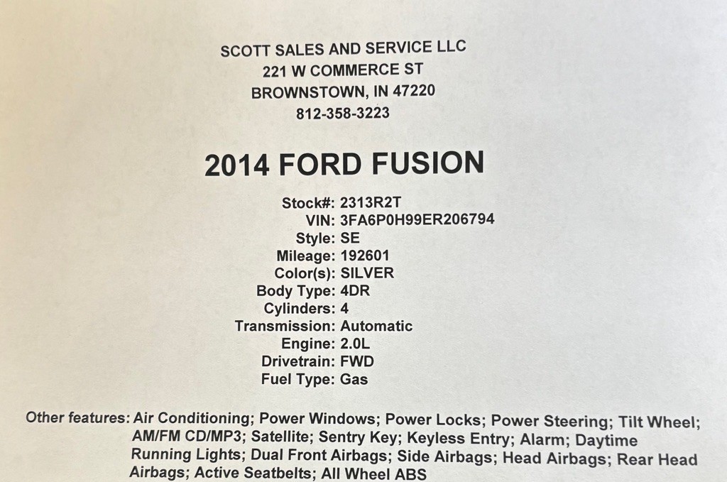 2014 Ford Fusion Image 6