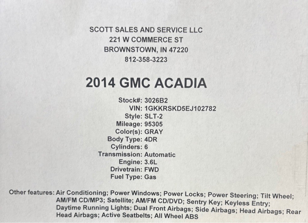2014 GMC Acadia Image 6