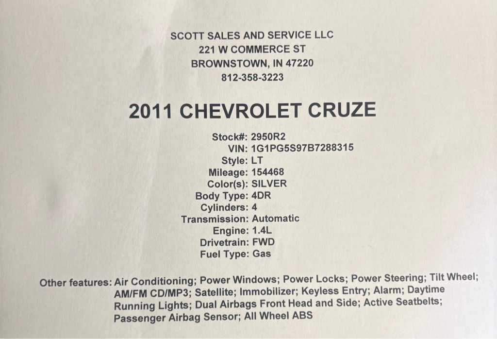2011 Chevrolet Cruze Image 7