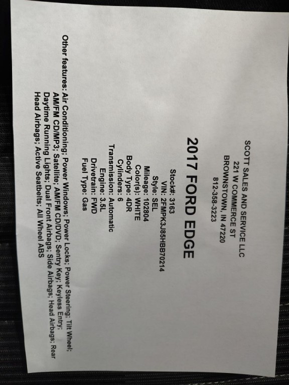 2017 Ford Edge Image 10