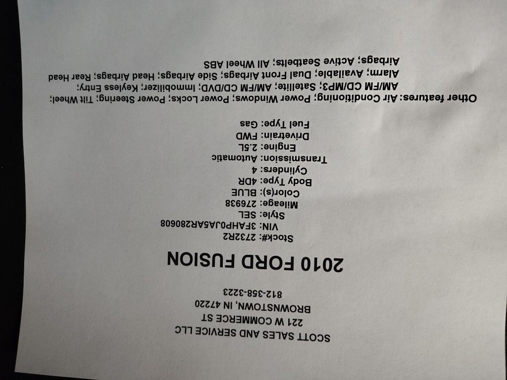 2010 Ford Fusion Image 20