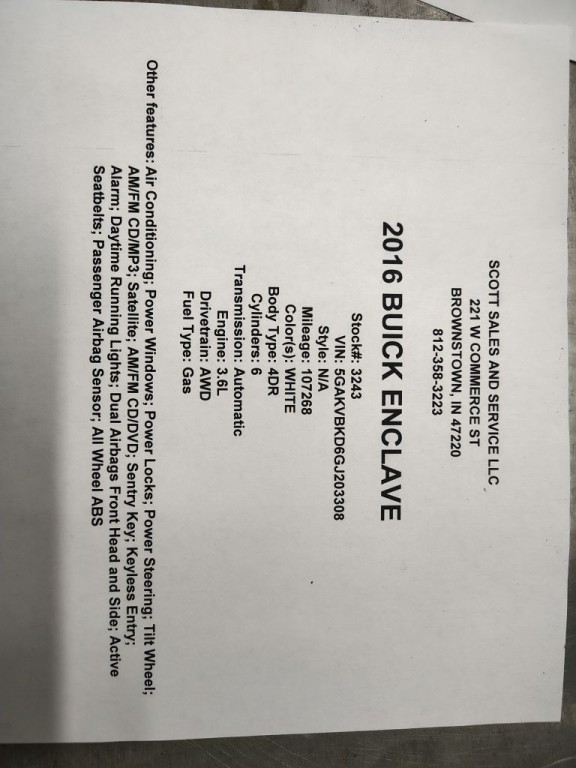 2016 Buick Enclave Image 11