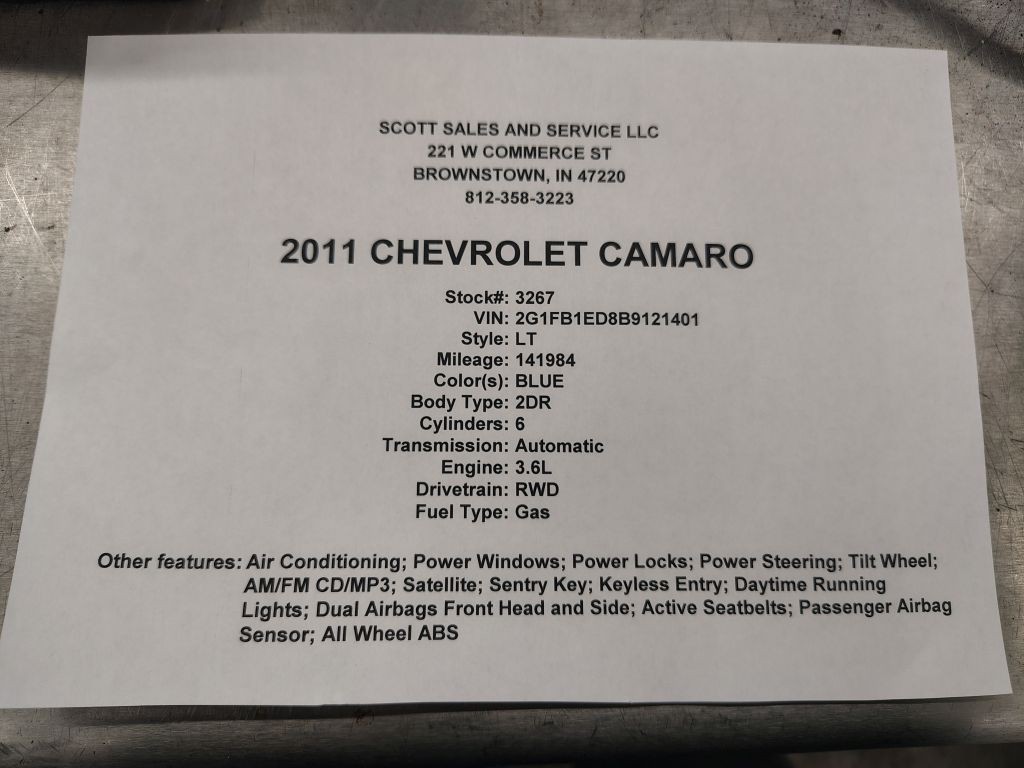 2011 Chevrolet Camaro Image 10