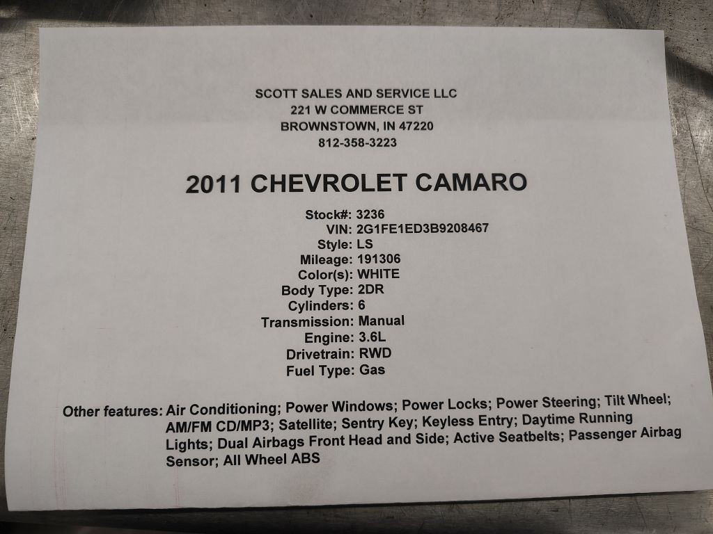 2011 Chevrolet Camaro Image 9