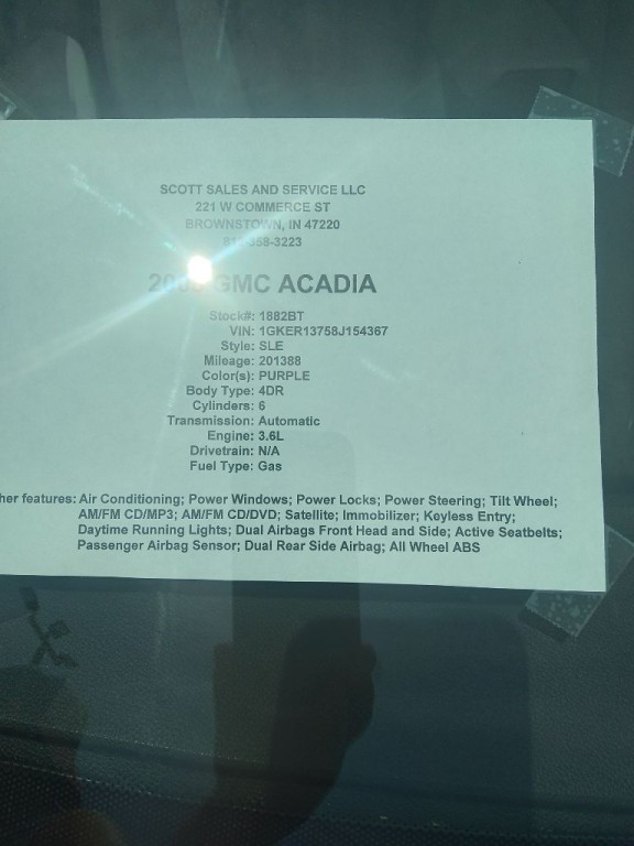 2008 GMC Acadia Image 6