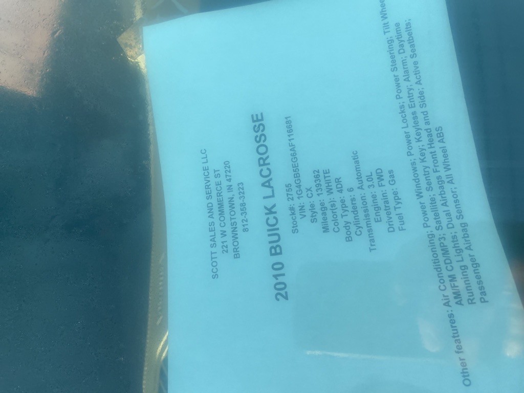2010 Buick Lacrosse Image 6