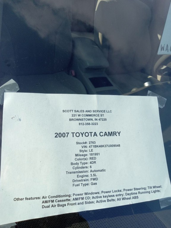2007 Toyota Camry Image 5