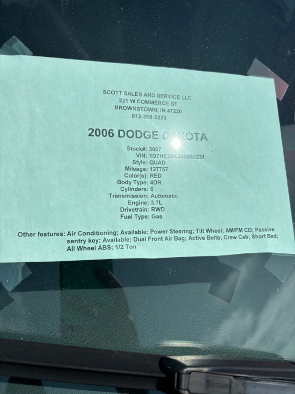 2006 Dodge Dakota Image 6