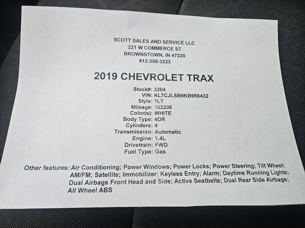 2019 Chevrolet Trax Image 10