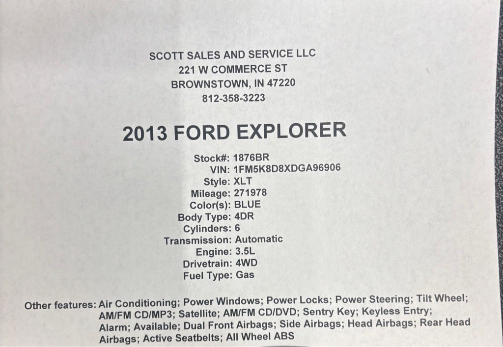 2013 Ford Explorer Image 1