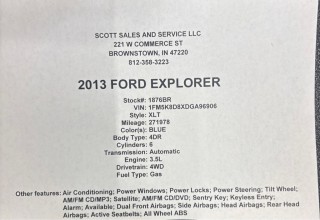 Image for 2013 Ford Explorer XLT ID: 7425829