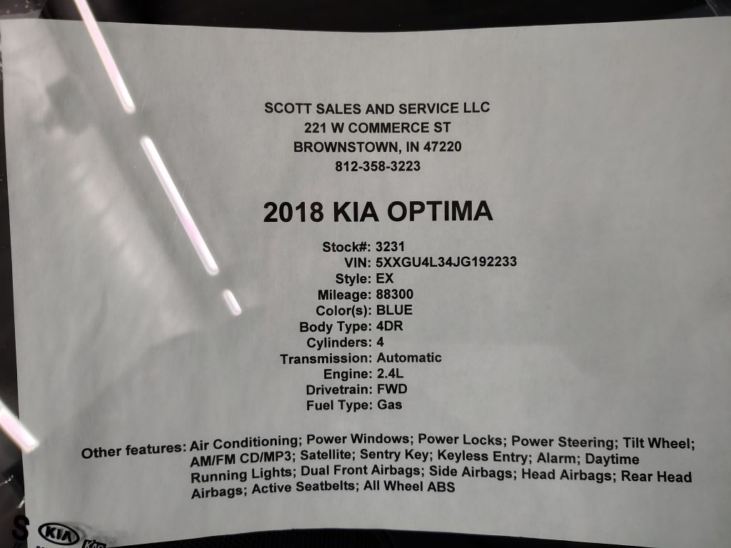 2018 Kia Optima Image 10
