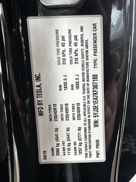 2019 Tesla Model 3 Image 15