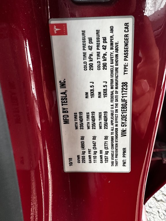 2018 Tesla Model 3 Image 16