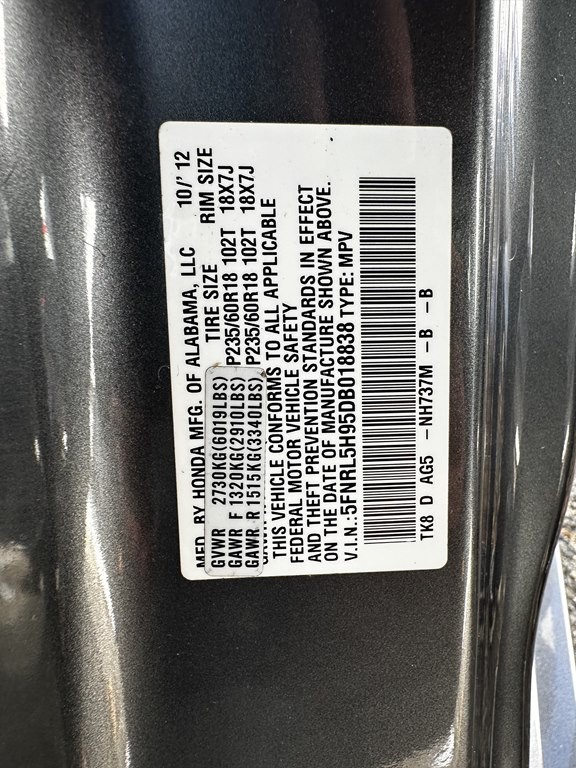 2013 Honda Odyssey Image 18