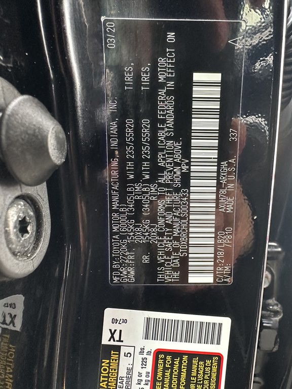 2020 Toyota Highlander Image 18