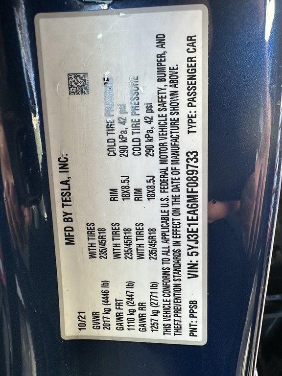 2021 Tesla Model 3 Image 16