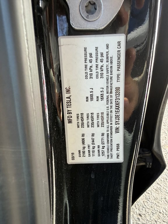 2019 Tesla Model 3 Image 16