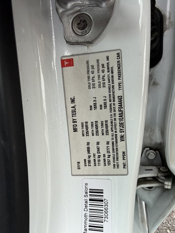 2018 Tesla Model 3 Image 16