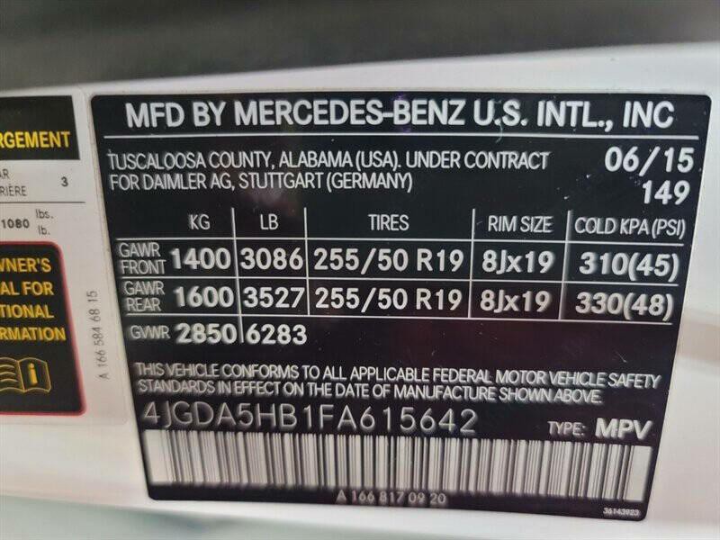 2015 Mercedes-Benz M-Class Image 27