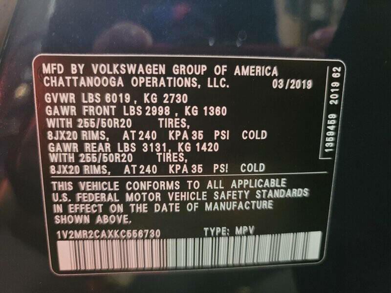 2019 Volkswagen Atlas Image 39