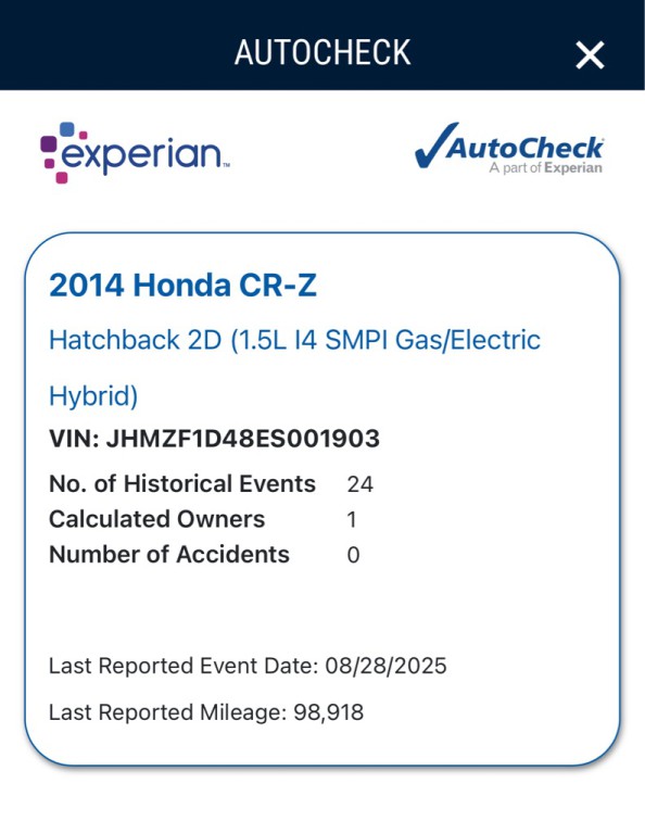 2014 Honda CR-Z Image 27