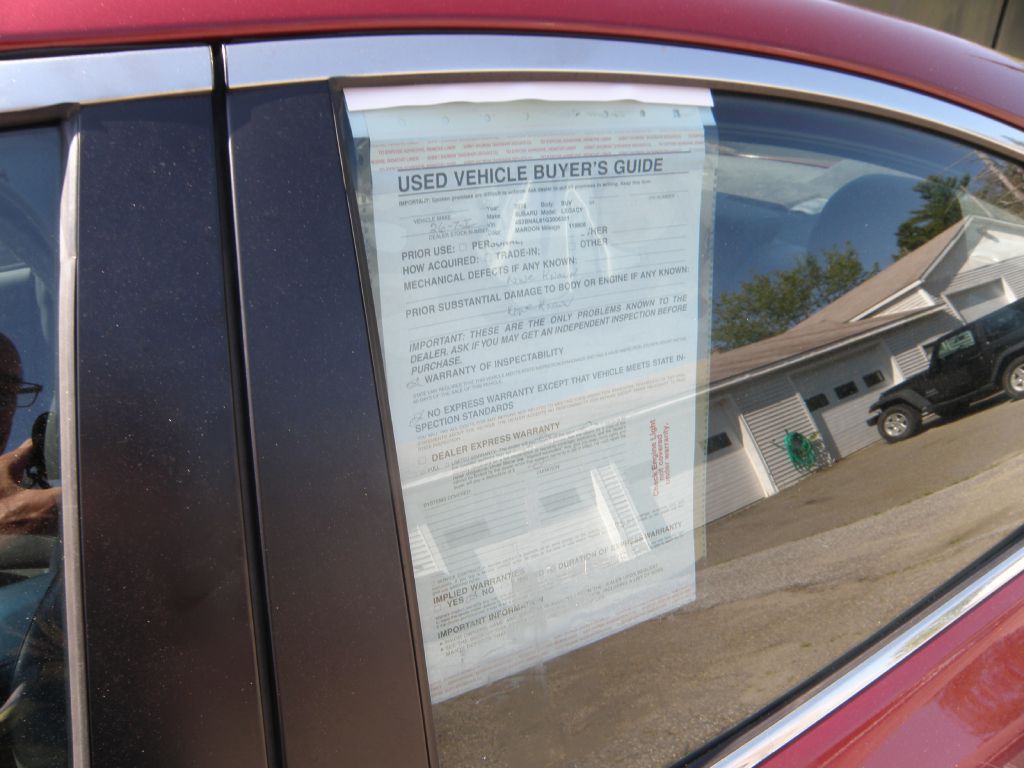 2016 Subaru Legacy Image 10