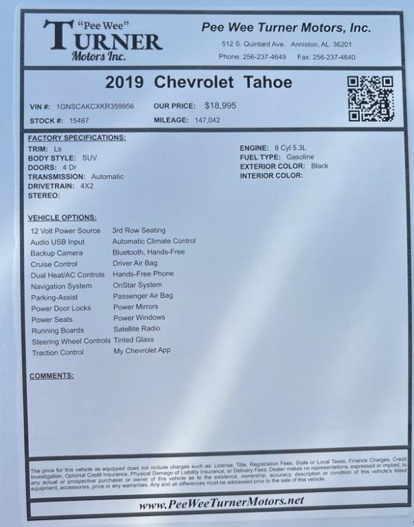 2019 Chevrolet Tahoe Image 11