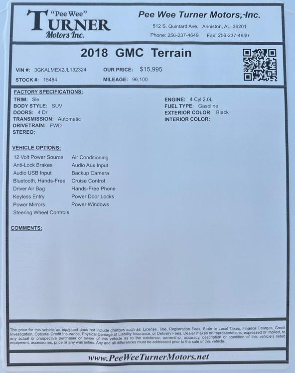 2018 GMC Terrain Image 12