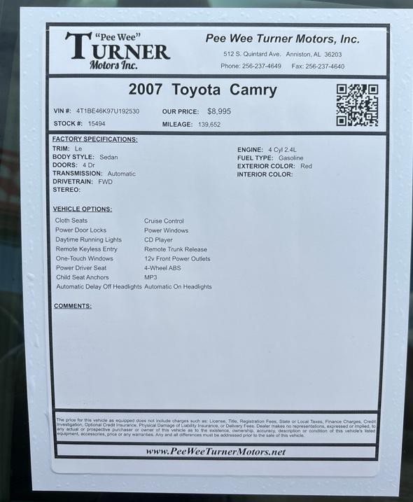 2007 Toyota Camry Image 5
