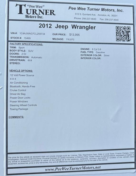 2012 Jeep Wrangler Image 11