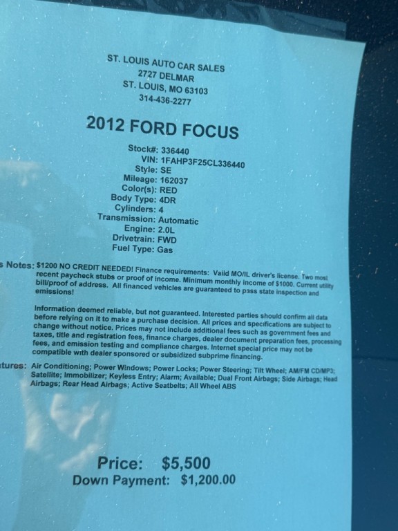 2012 Ford Focus Image 6